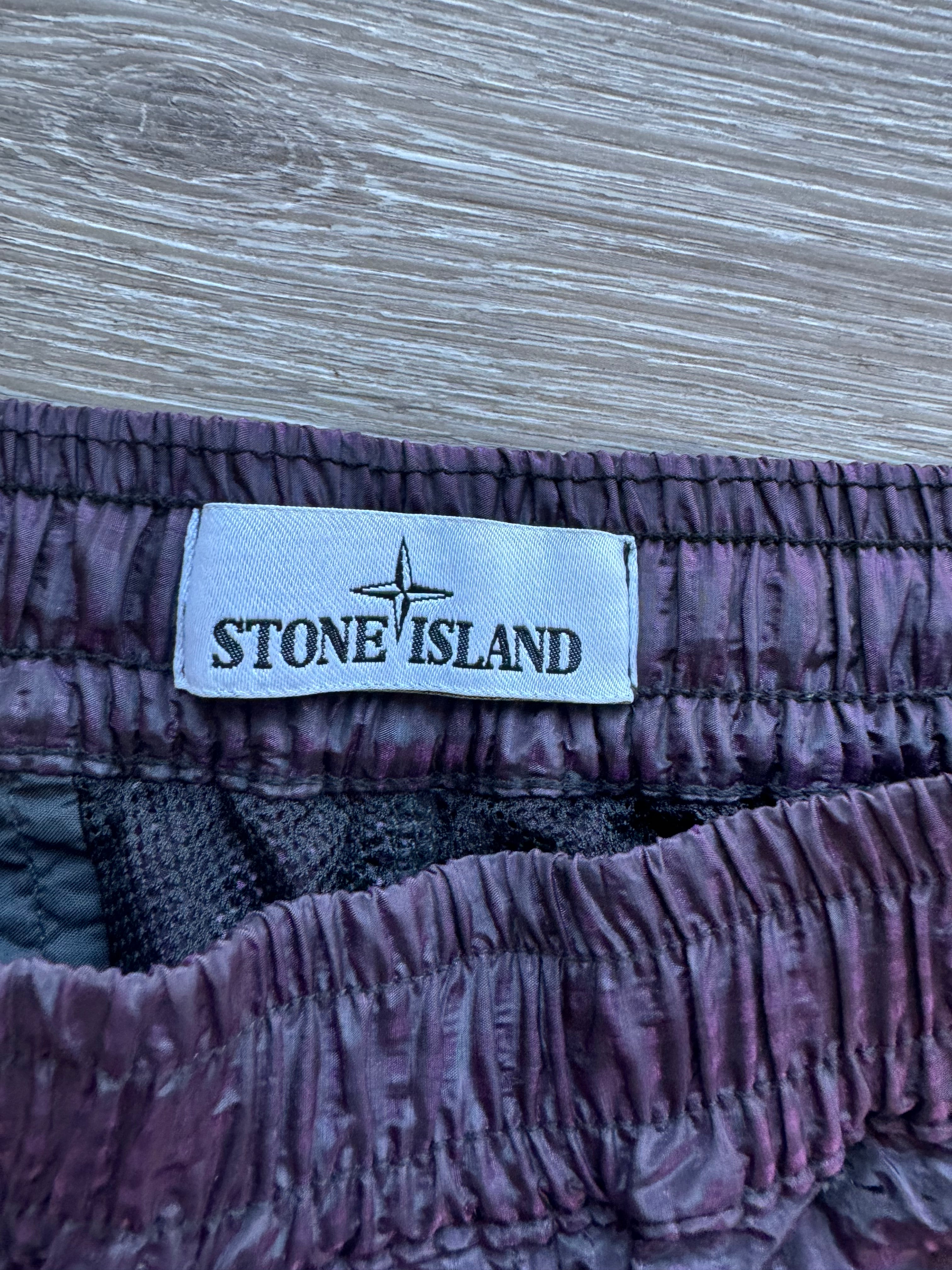 Stone Island Nylon Metal Purple Trousers - Small