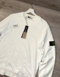 Stone Island Crewneck Sweatshirt (White) Large