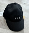 A.P.C. Embroidered Logo Black Baseball Cap