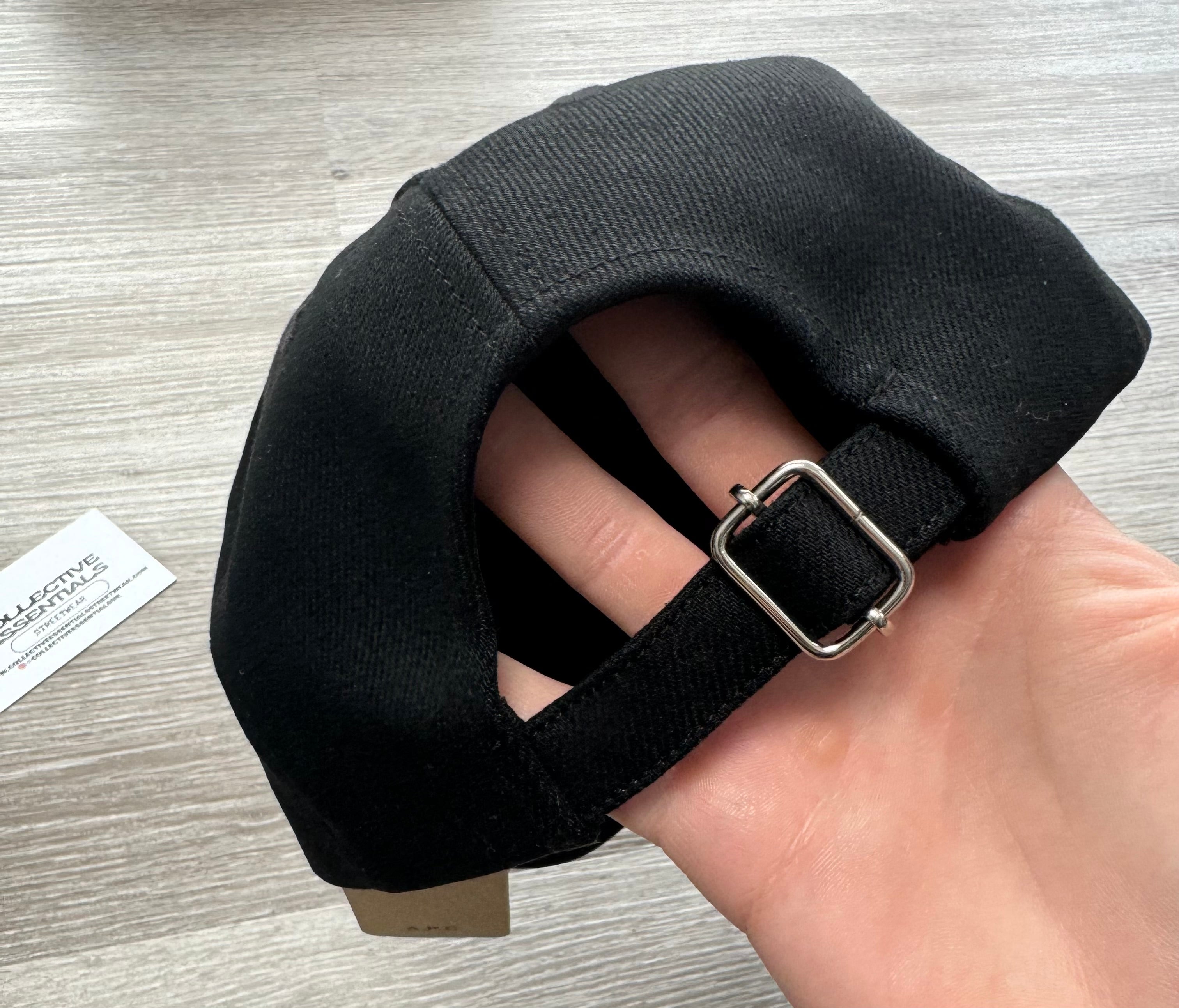 A.P.C. Embroidered Logo Black Baseball Cap