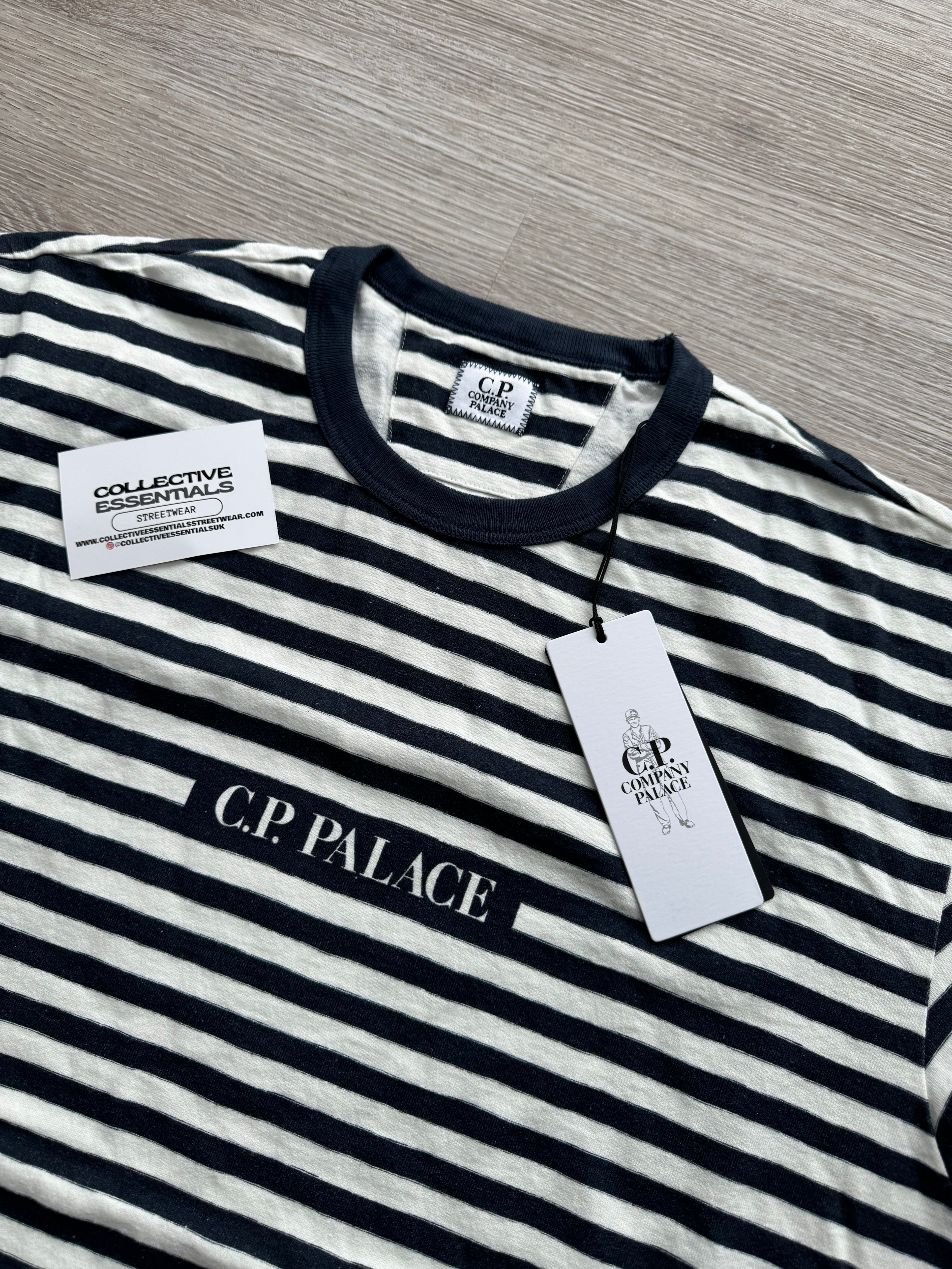 C.P. Company x Palace Striped Logo T-Shirt – Medium