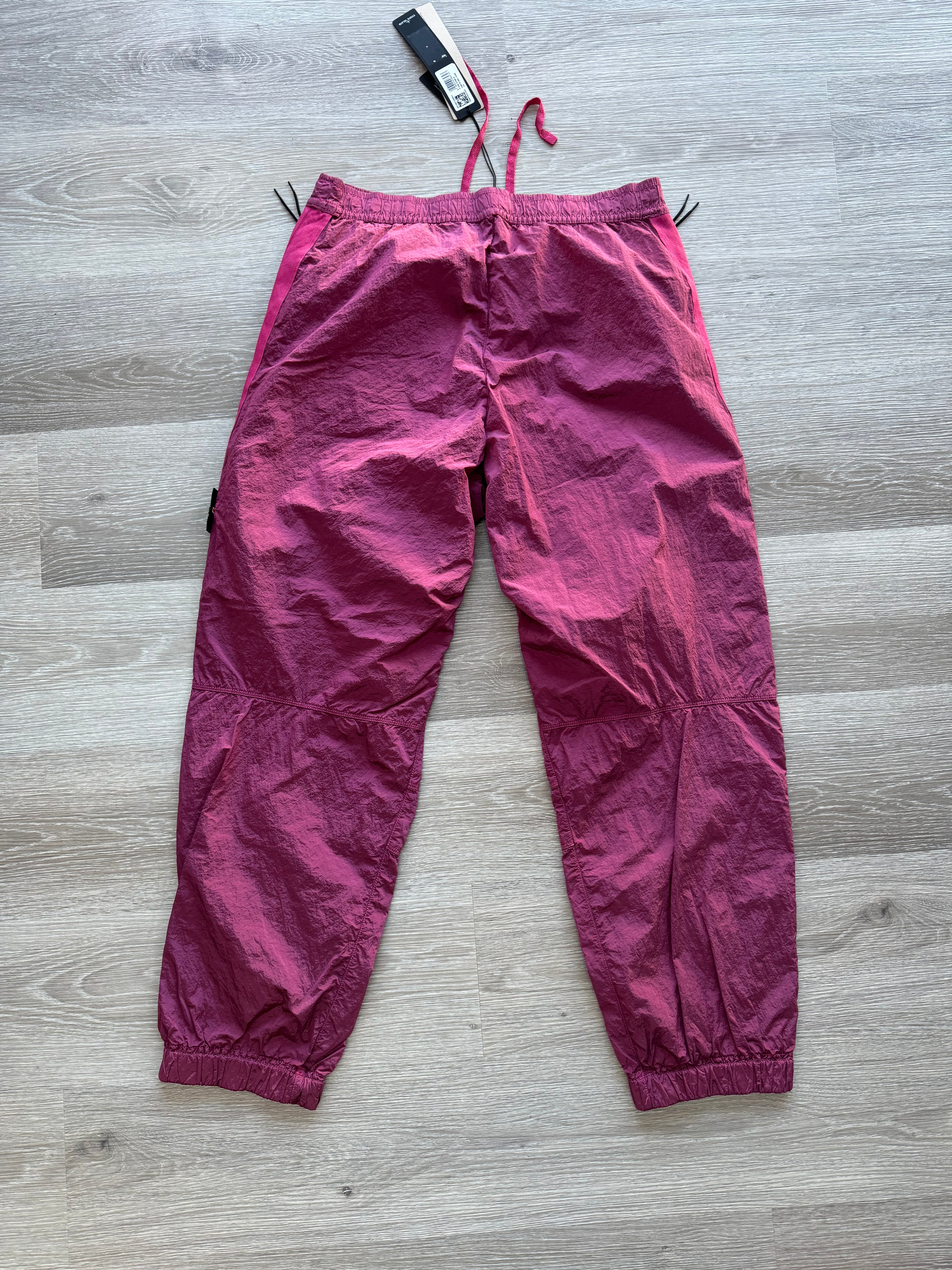 Stone Island Nylon Metal Trousers - Burgundy