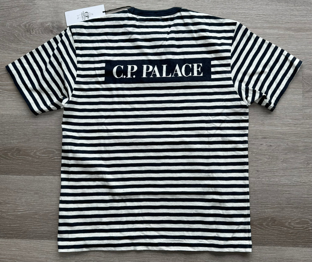 C.P. Company x Palace Striped Logo T-Shirt – Medium