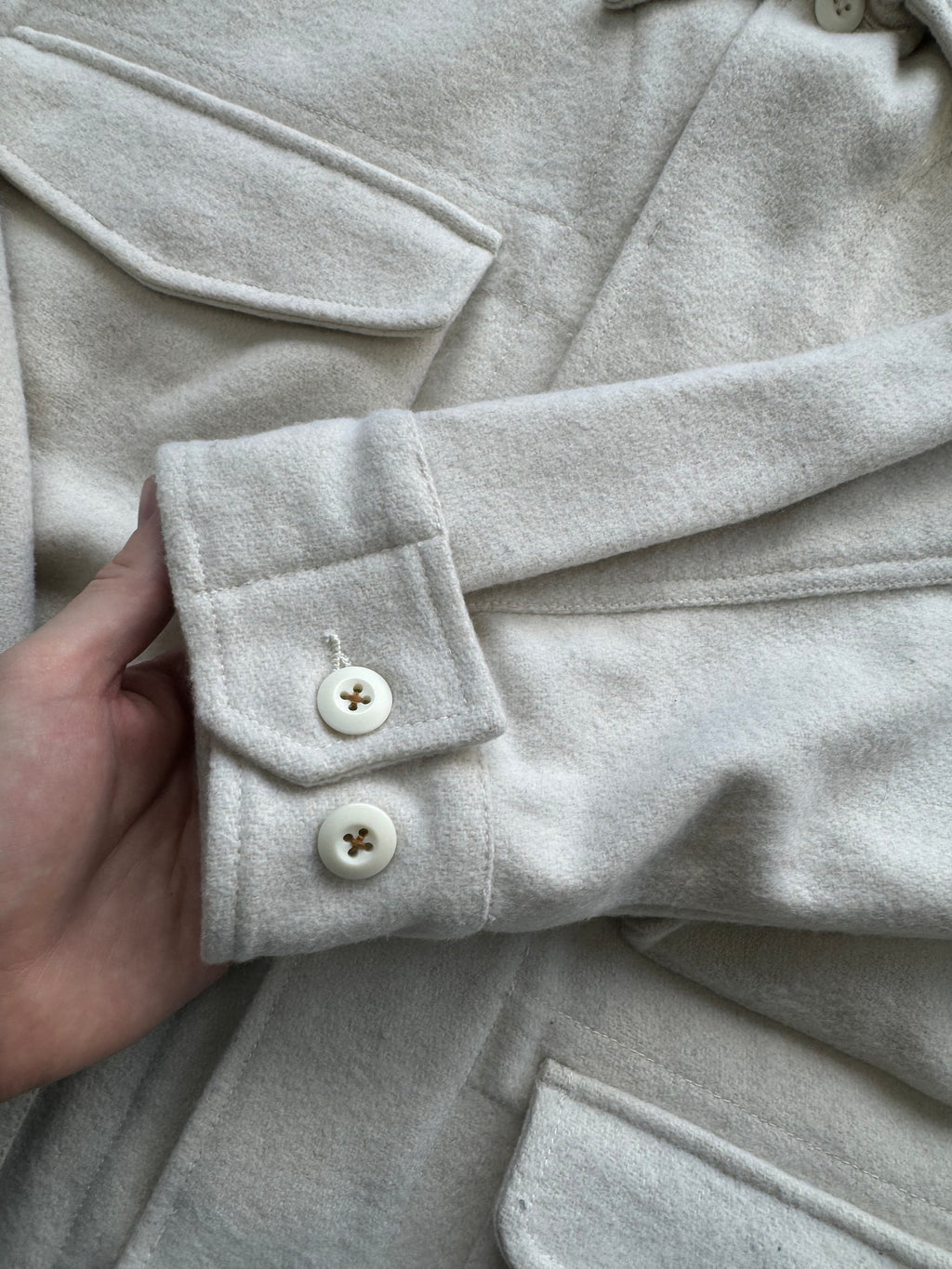 Universal Works Parachute Field Ecru Jacket - Large