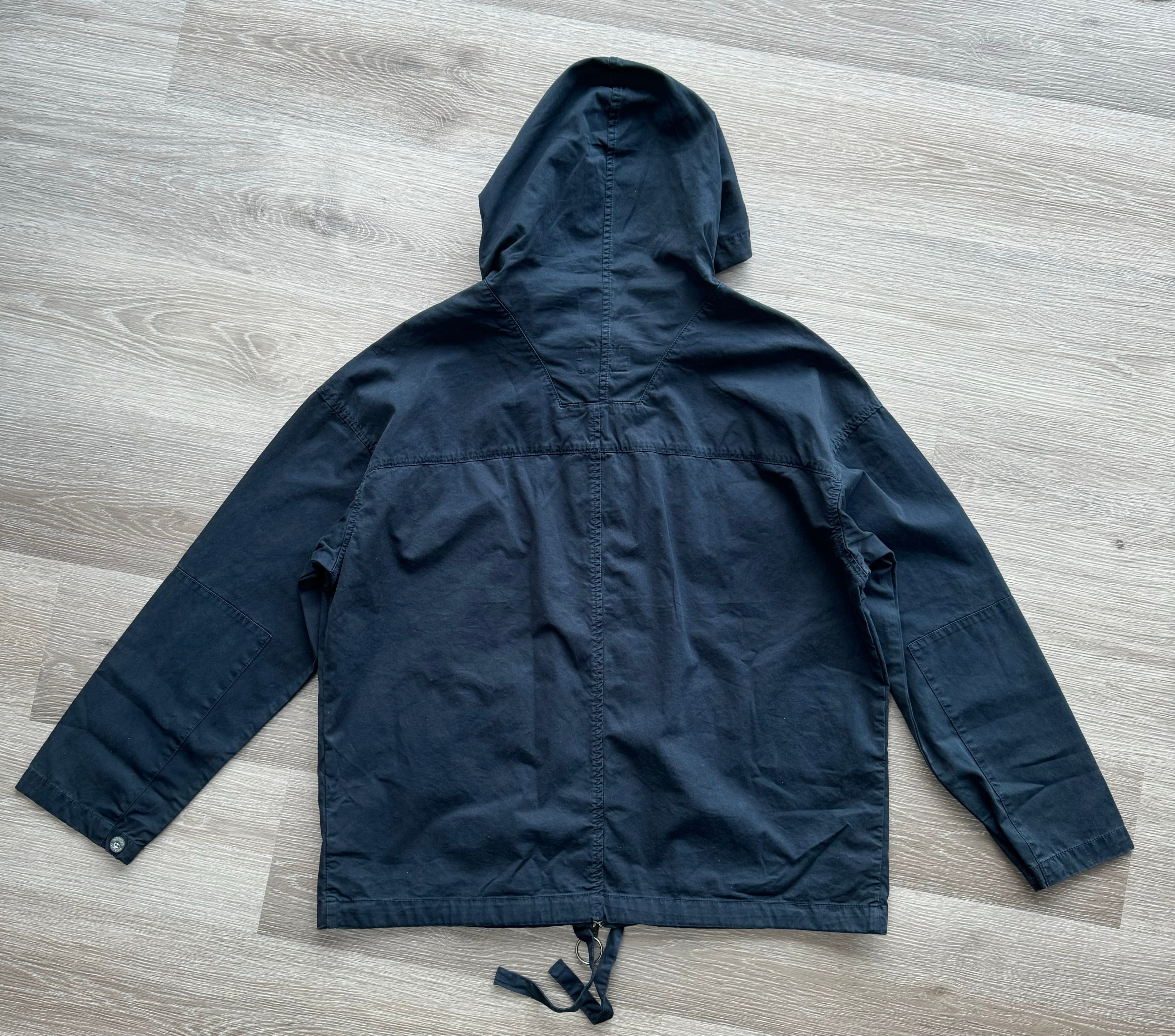 Nigel Cabourn Lybro Navy Zip Army Smock - Medium
