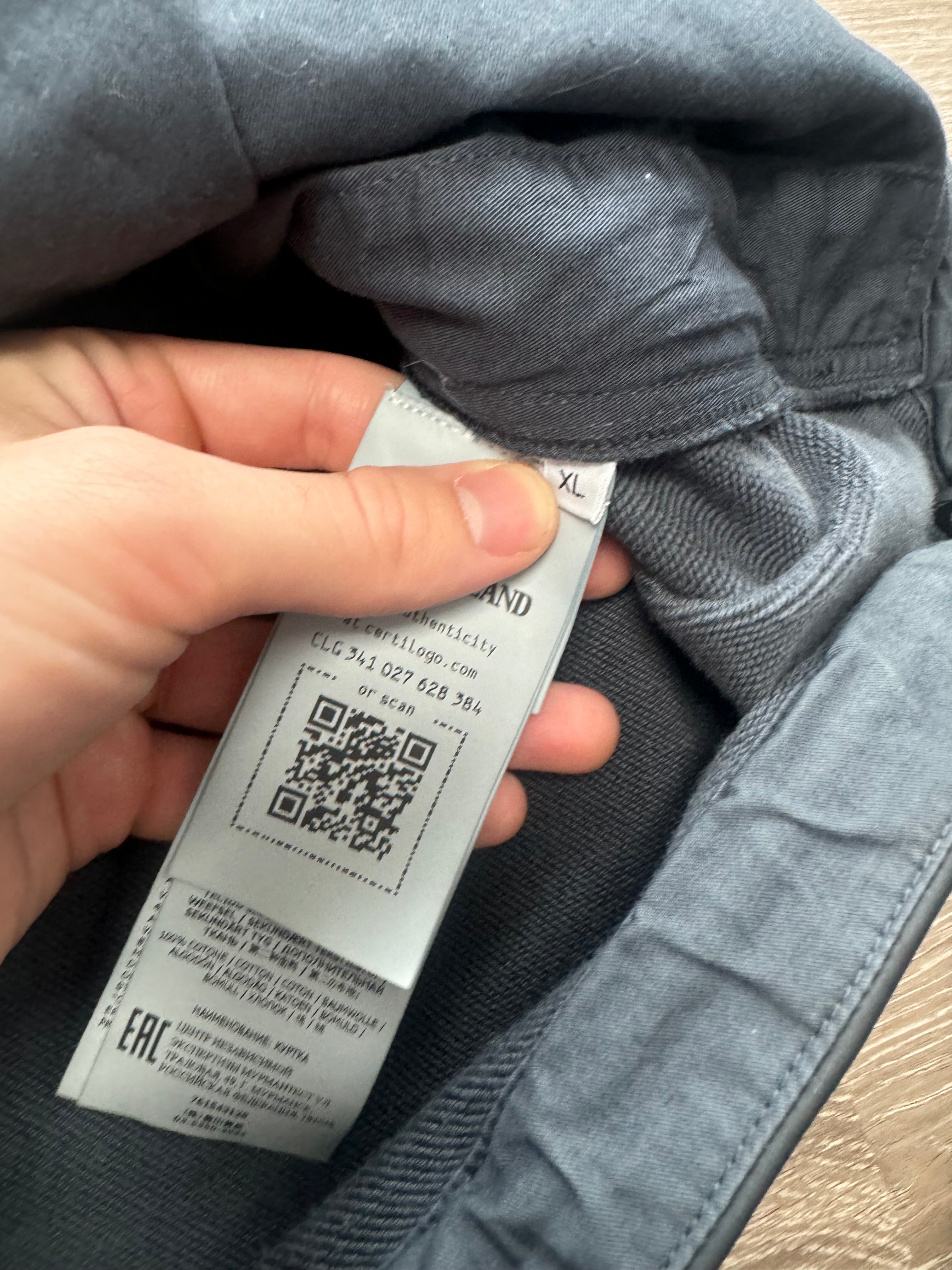 Stone Island Navy Felpa Diagonale Gommata - XL