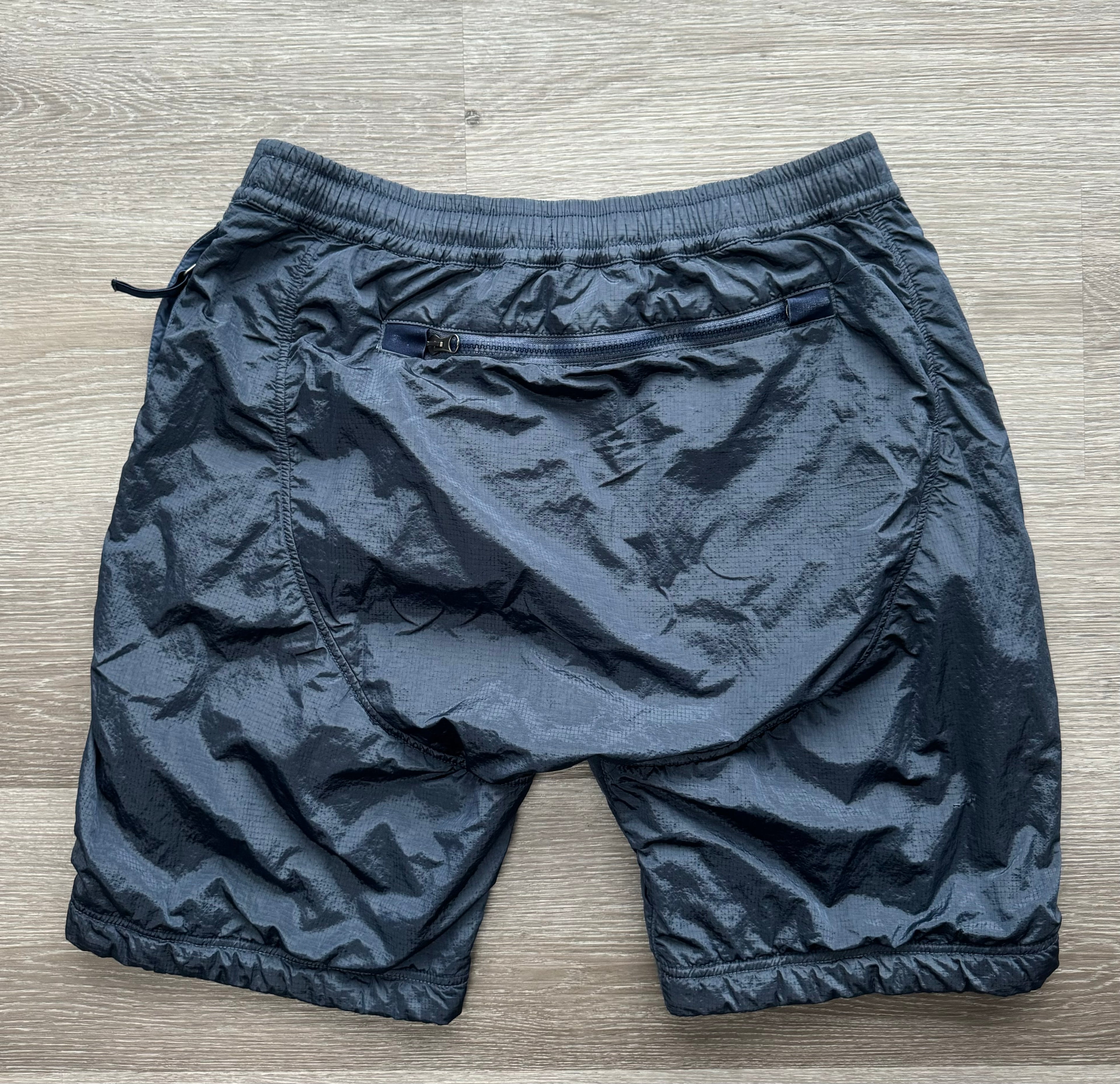 Stone Island Blue Shimmer Nylon Metal Swimming Shorts - Medium