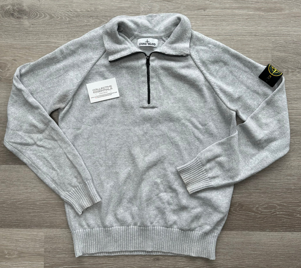 Stone Island Knitted Quarter-Zip - Medium