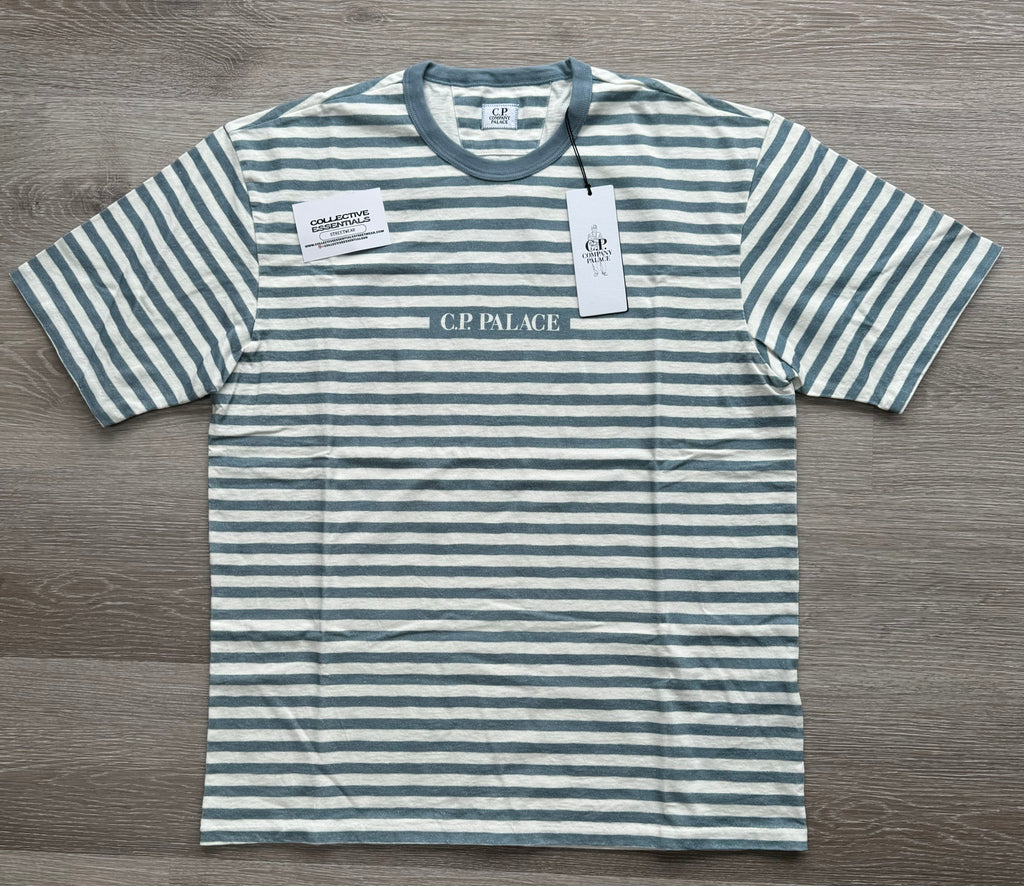 C.P. Company x Palace Striped Logo T-Shirt – Medium
