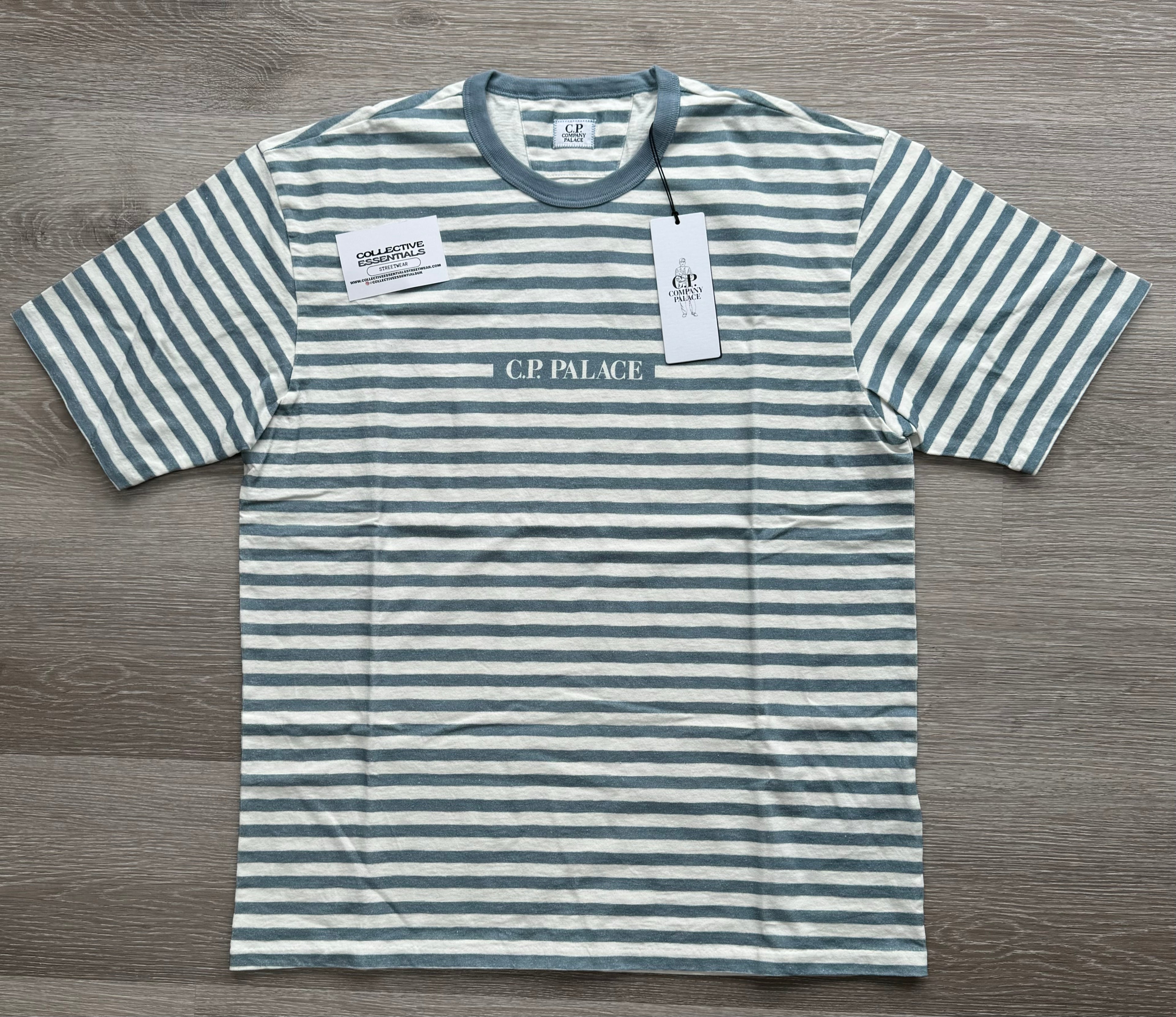 C.P. Company x Palace Striped Logo T-Shirt – Medium