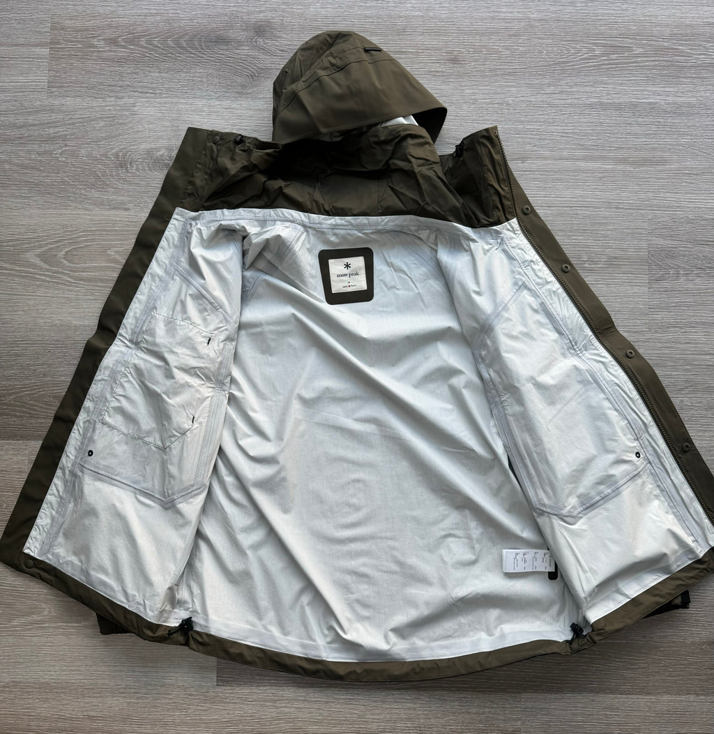 Snow Peak Khaki 2.5L Rain Jacket - Medium