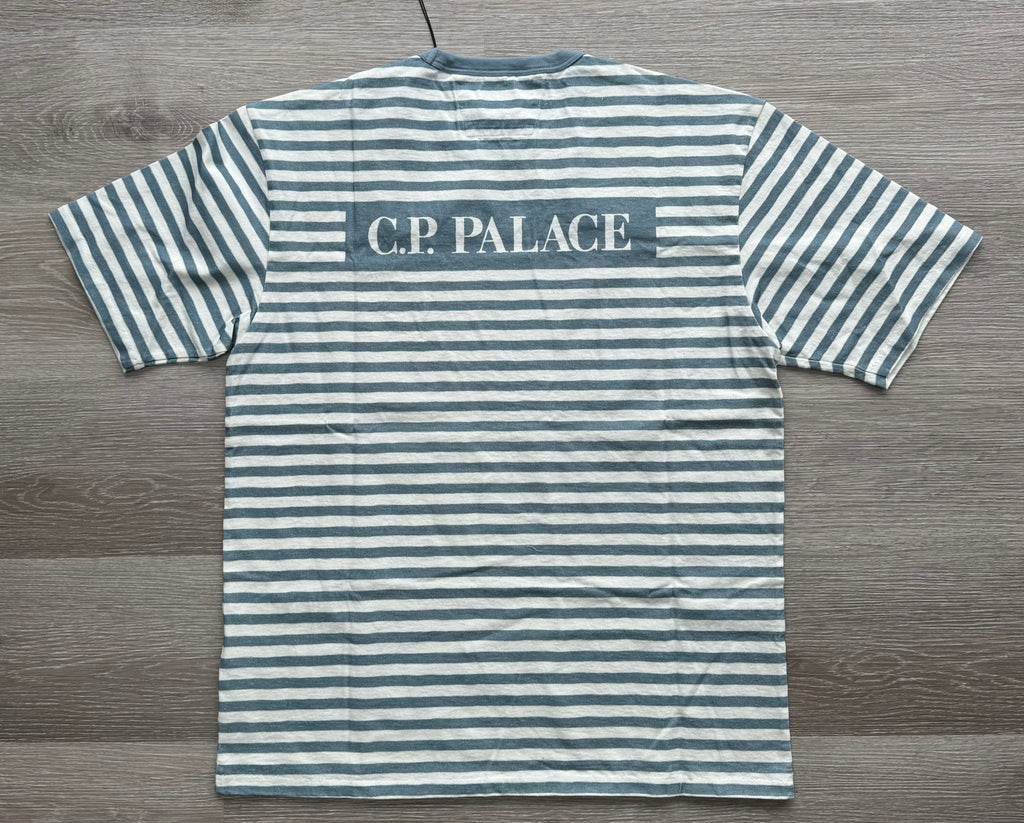 C.P. Company x Palace Striped Logo T-Shirt – Medium