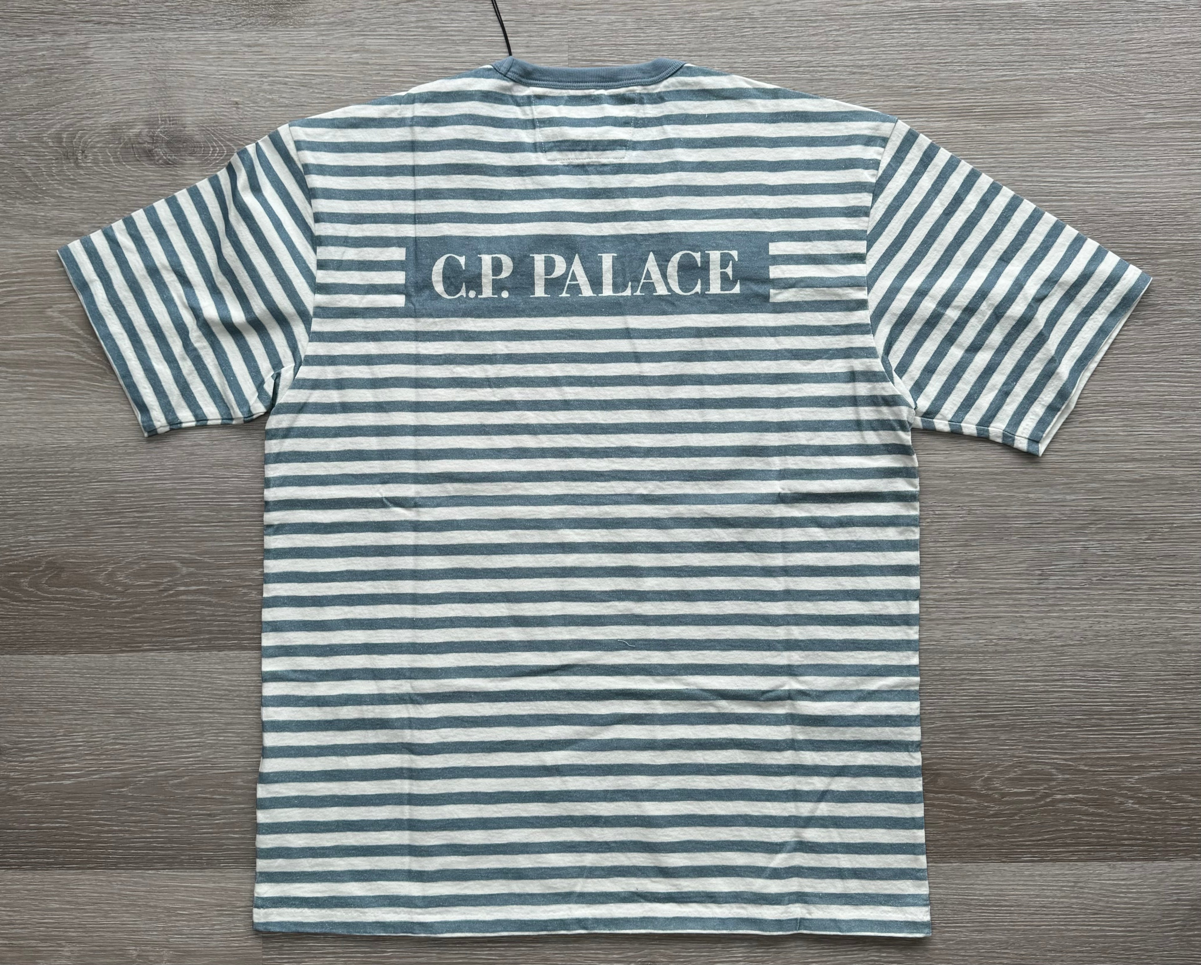 C.P. Company x Palace Striped Logo T-Shirt – Medium