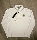 Stone Island Long Sleeved Polo - Large (White)