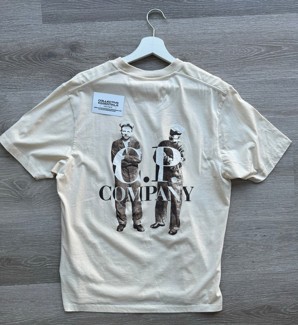 C.P Company Pistachio Shell Logo T-Shirt - Large