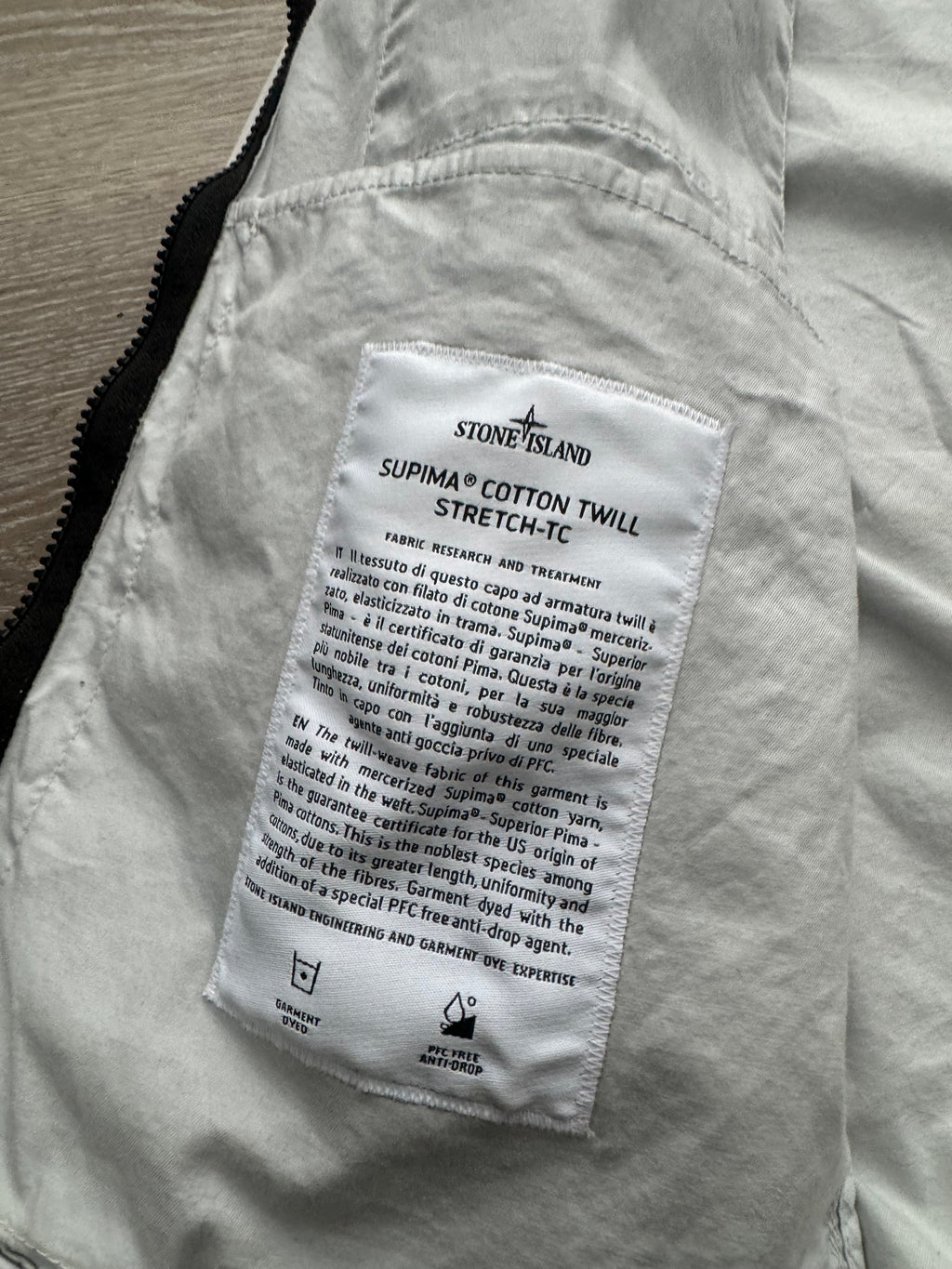 Stone Island Suprima Cotton Twill Stetch-TC - Small