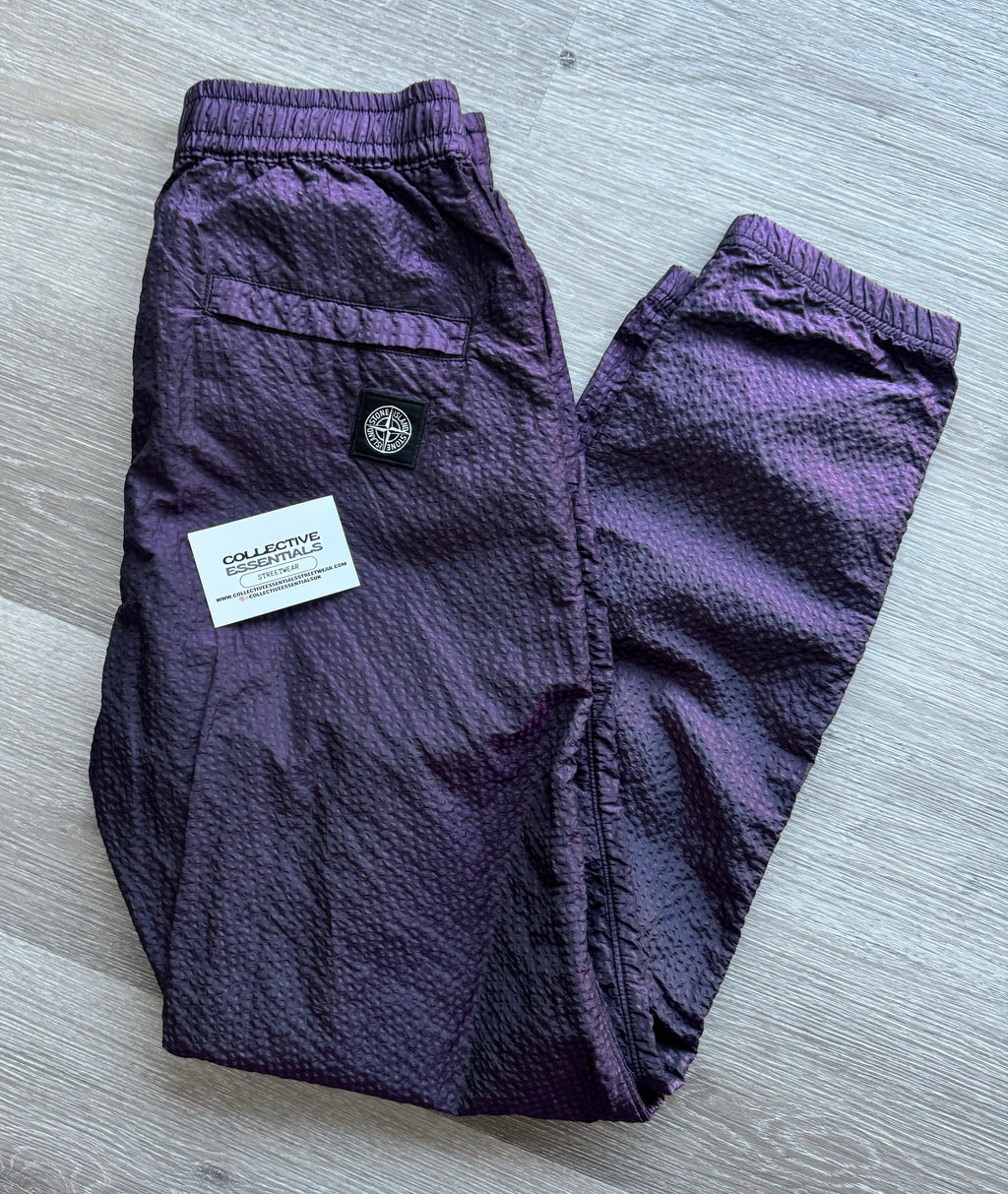 Stone Island Nylon Metal Purple Trousers - Small