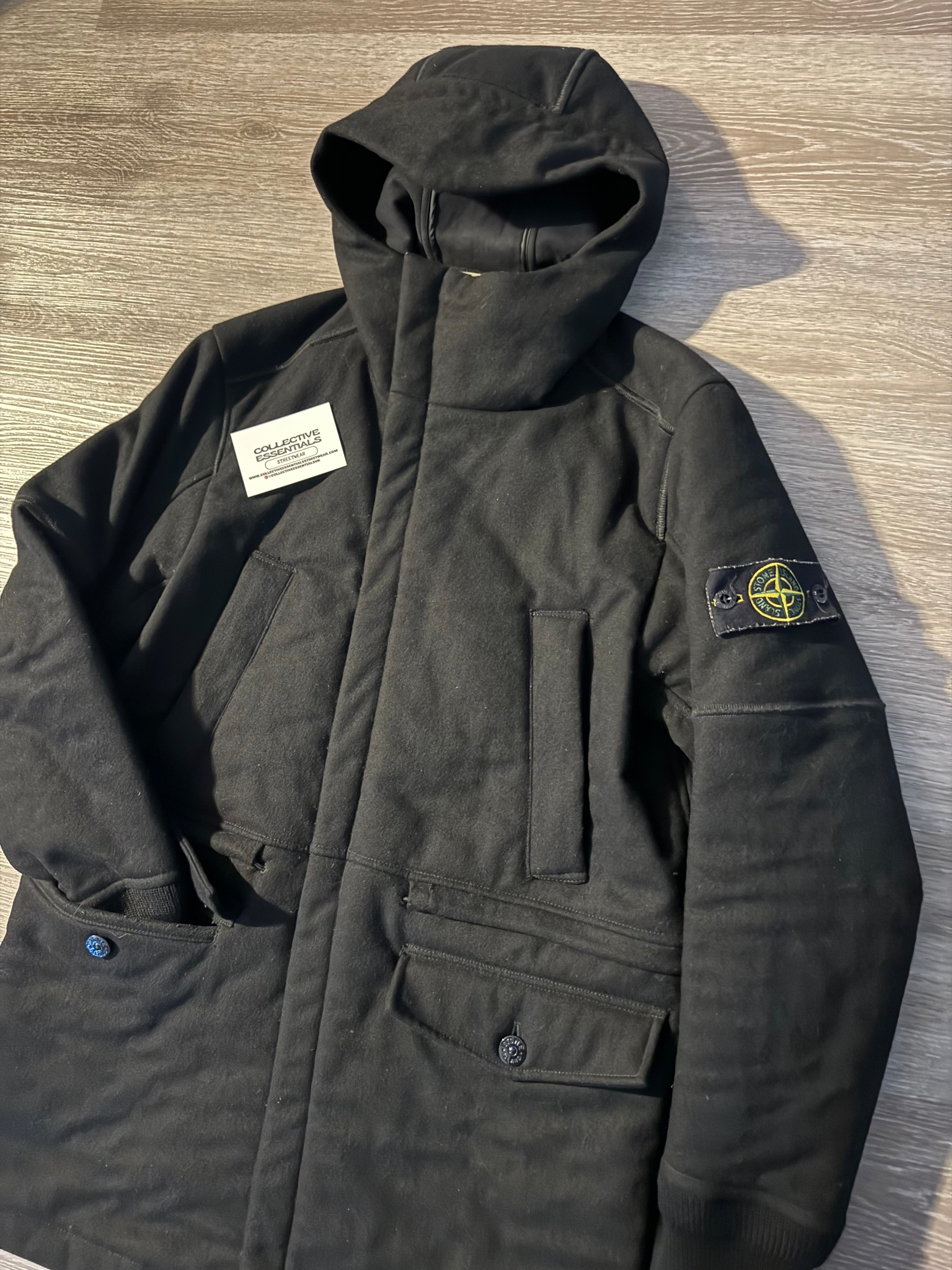 Stone Island Panno-R 4L Stretch Wool Jacket - Small (Black)