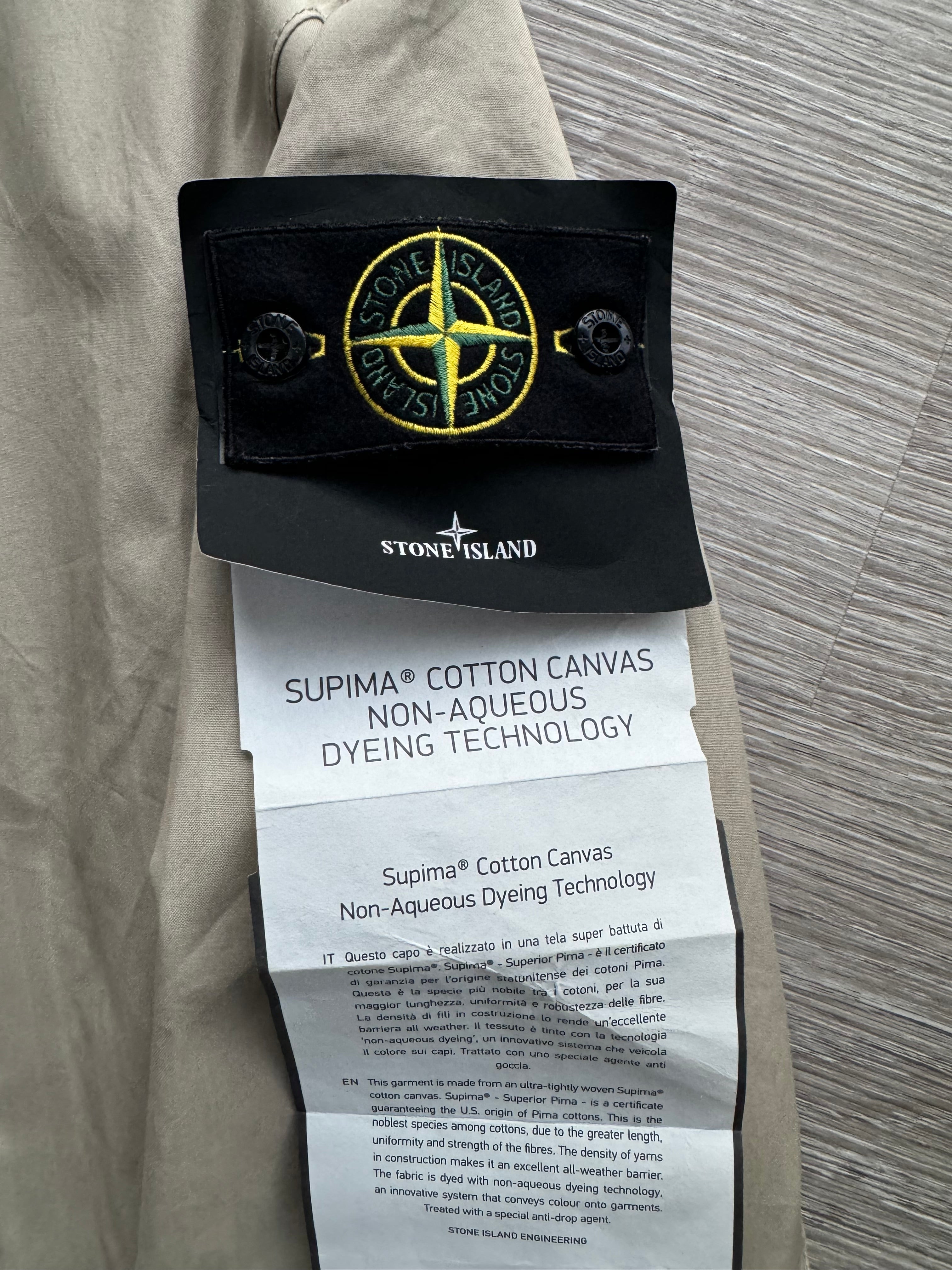 Stone Island Suprima Cotton Canvas Jacket - Beige