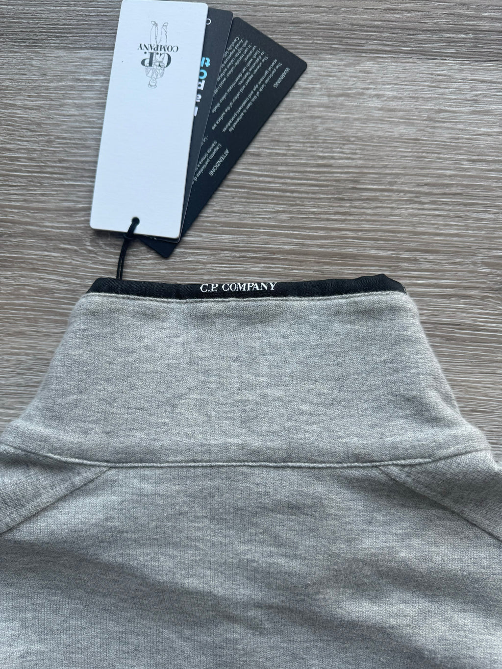 C.P. Company Grey Quarter Zip - Large
