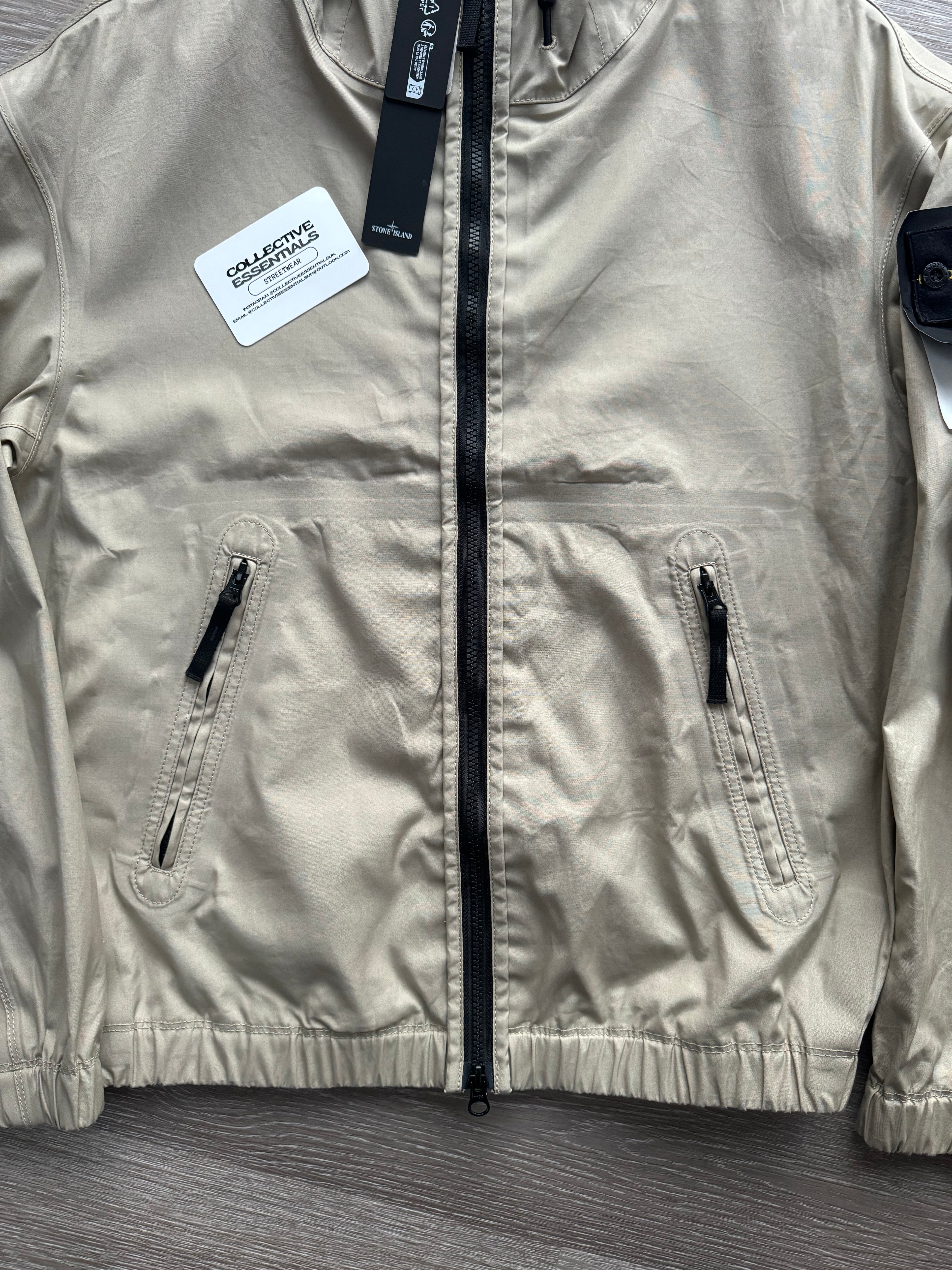 Stone Island Suprima Cotton Canvas Jacket - Beige