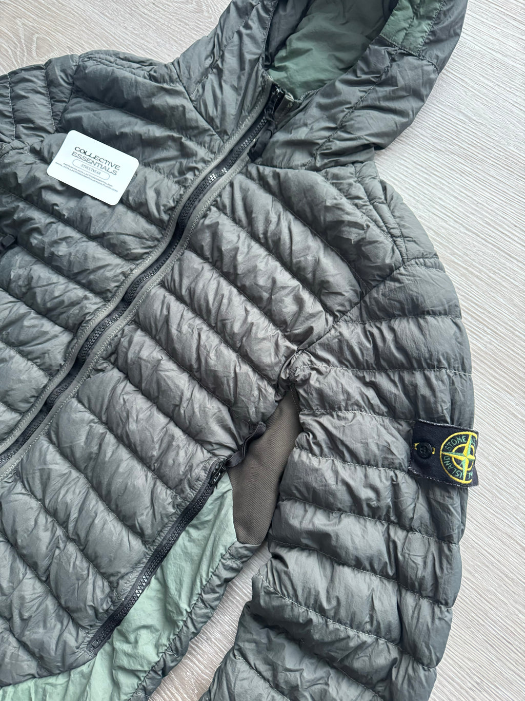 Stone Island Yarn Down Puffer Jacket - Khaki