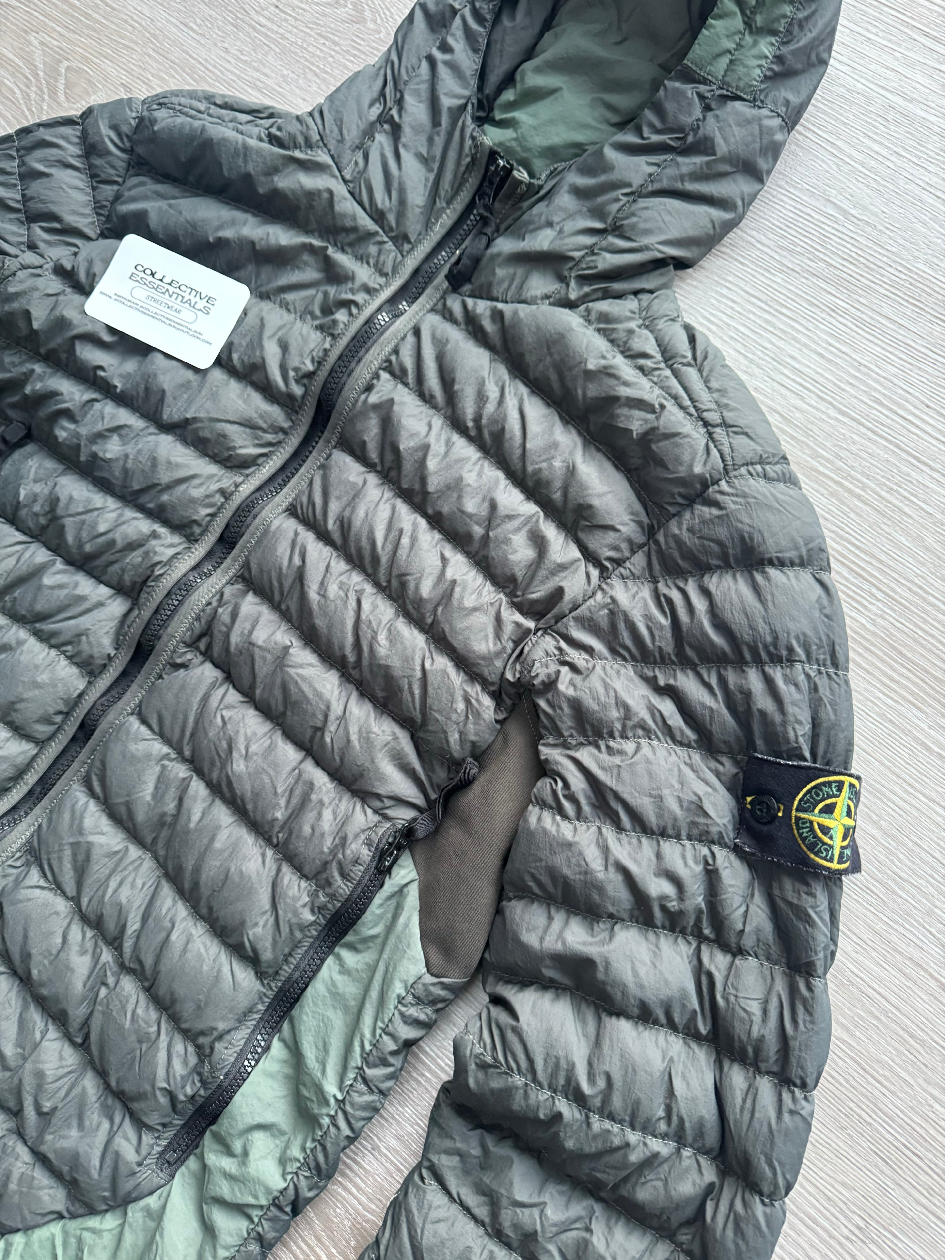 Stone Island Yarn Down Puffer Jacket - Khaki