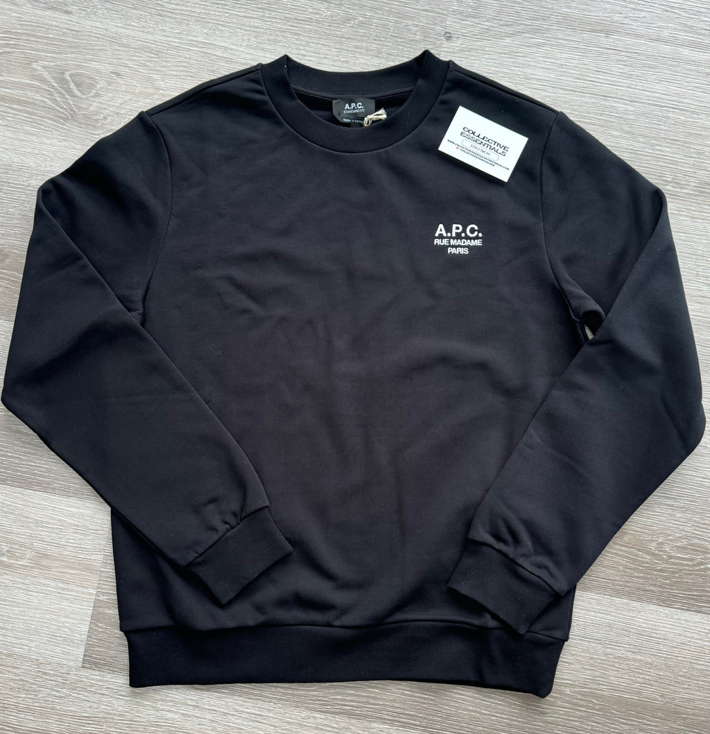 A.P.C. Rue Madame Paris Black Sweatshirt - Medium