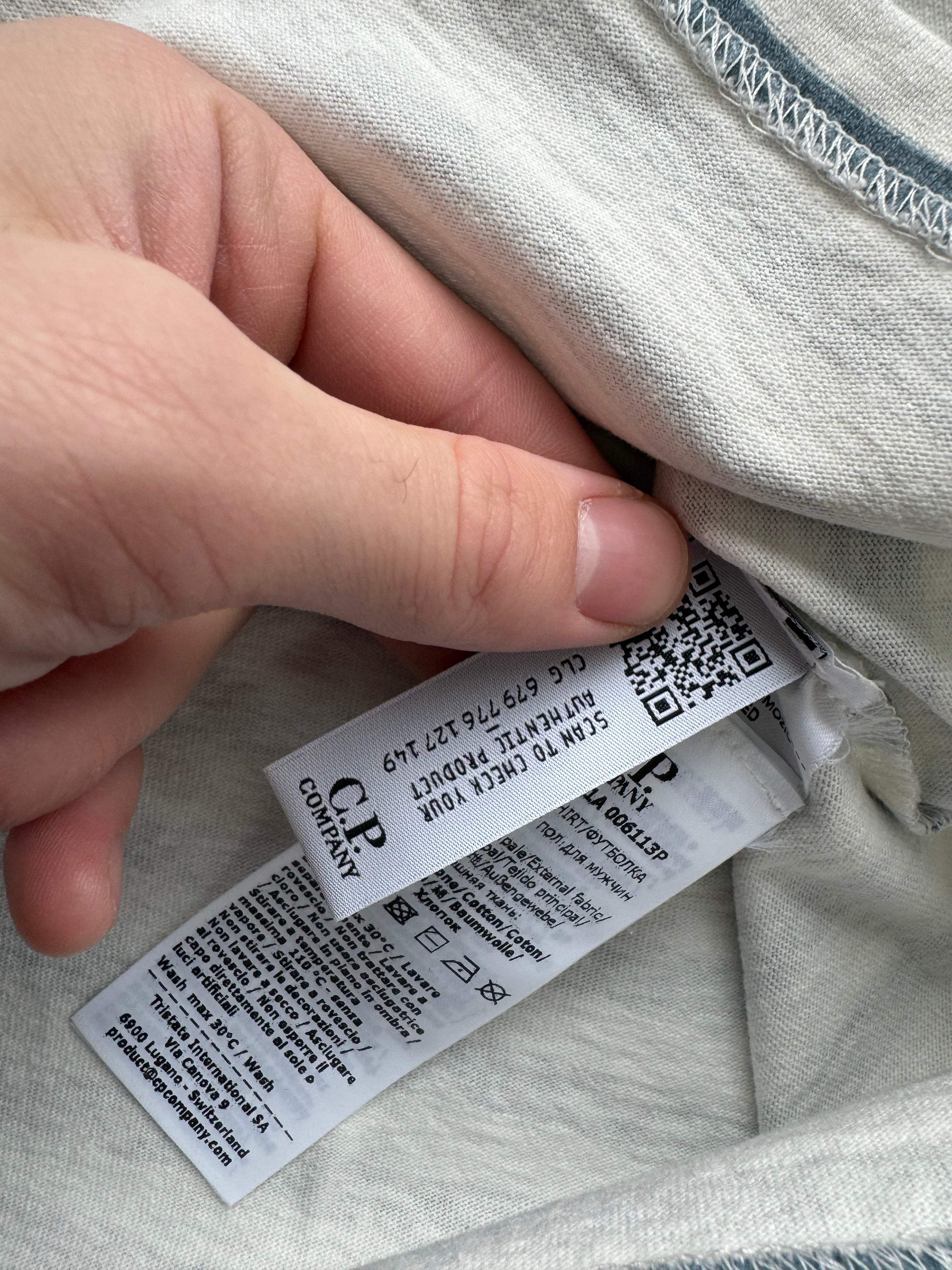 C.P. Company x Palace Striped Logo T-Shirt – Medium