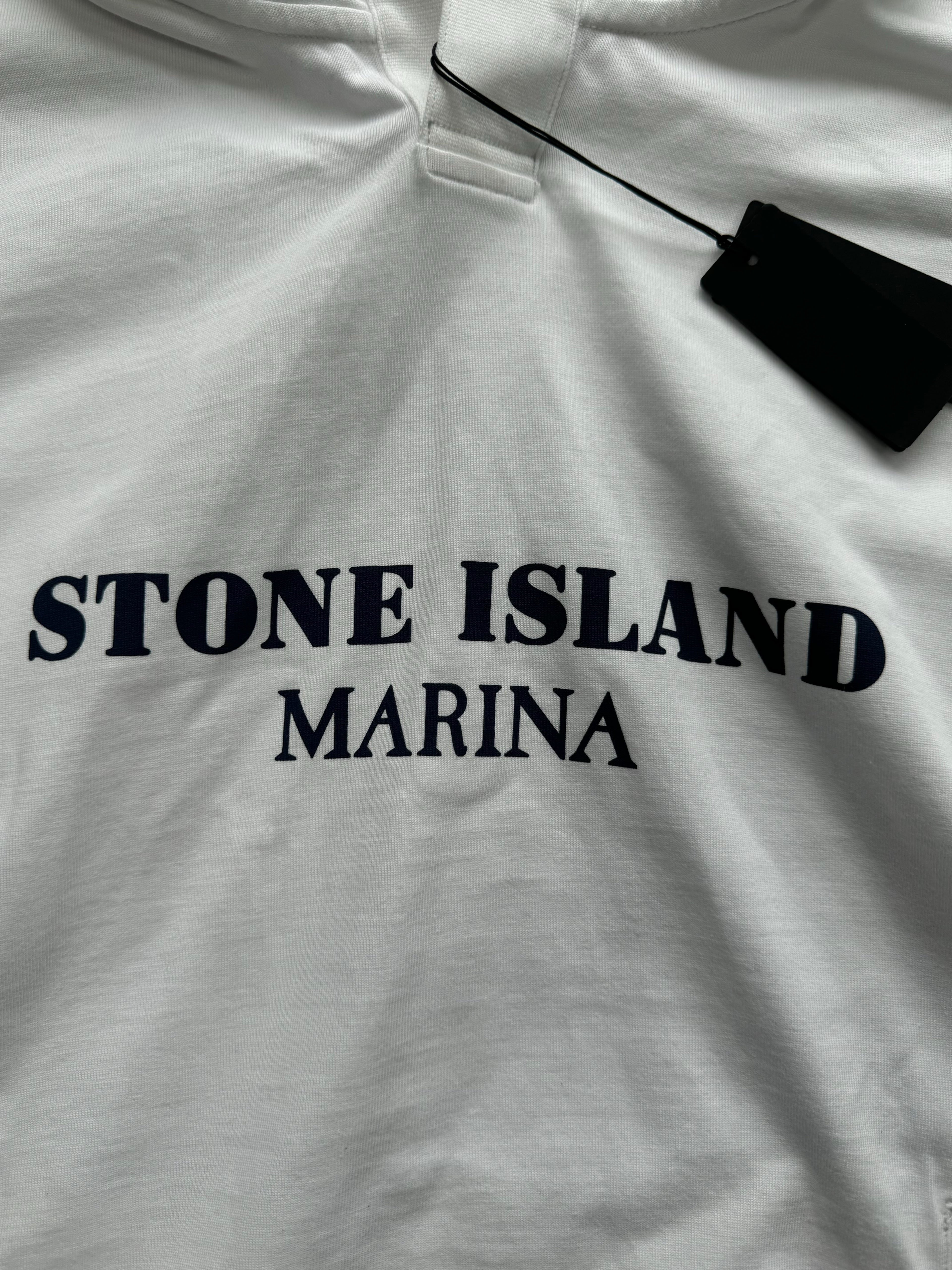 Stone Island Marina Hoodie - Large (White)