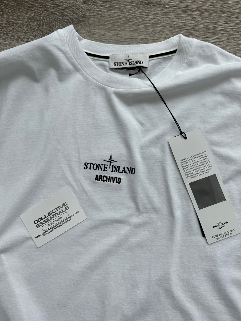 Stone Island Archivio Pure Metal Silver Spray T-Shirt - XXL