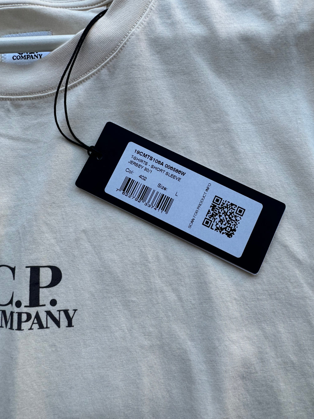 C.P Company Pistachio Shell Logo T-Shirt - Large