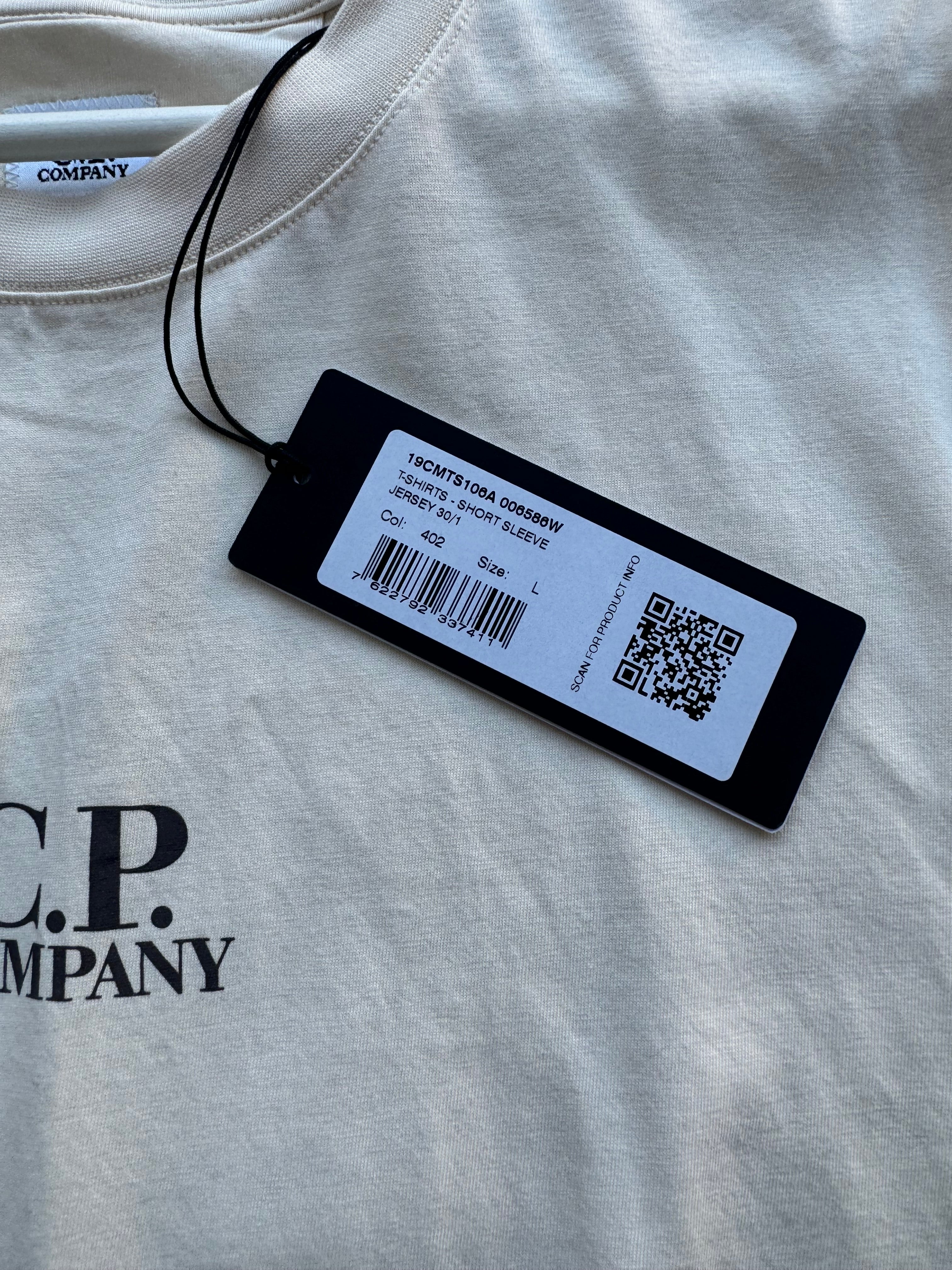 C.P Company Pistachio Shell Logo T-Shirt - Large