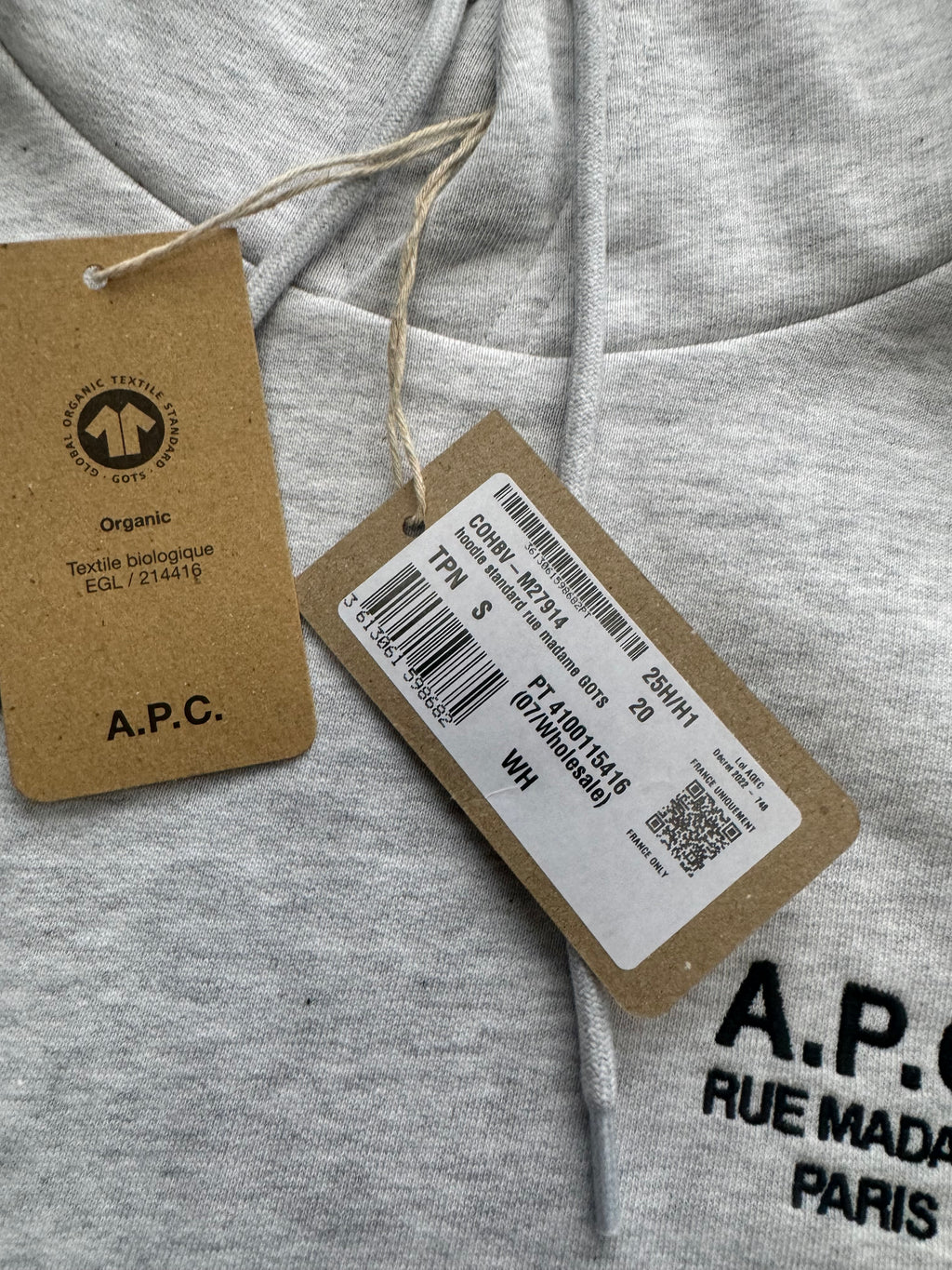 A.P.C Rue Madame Paris Hoodie - Small