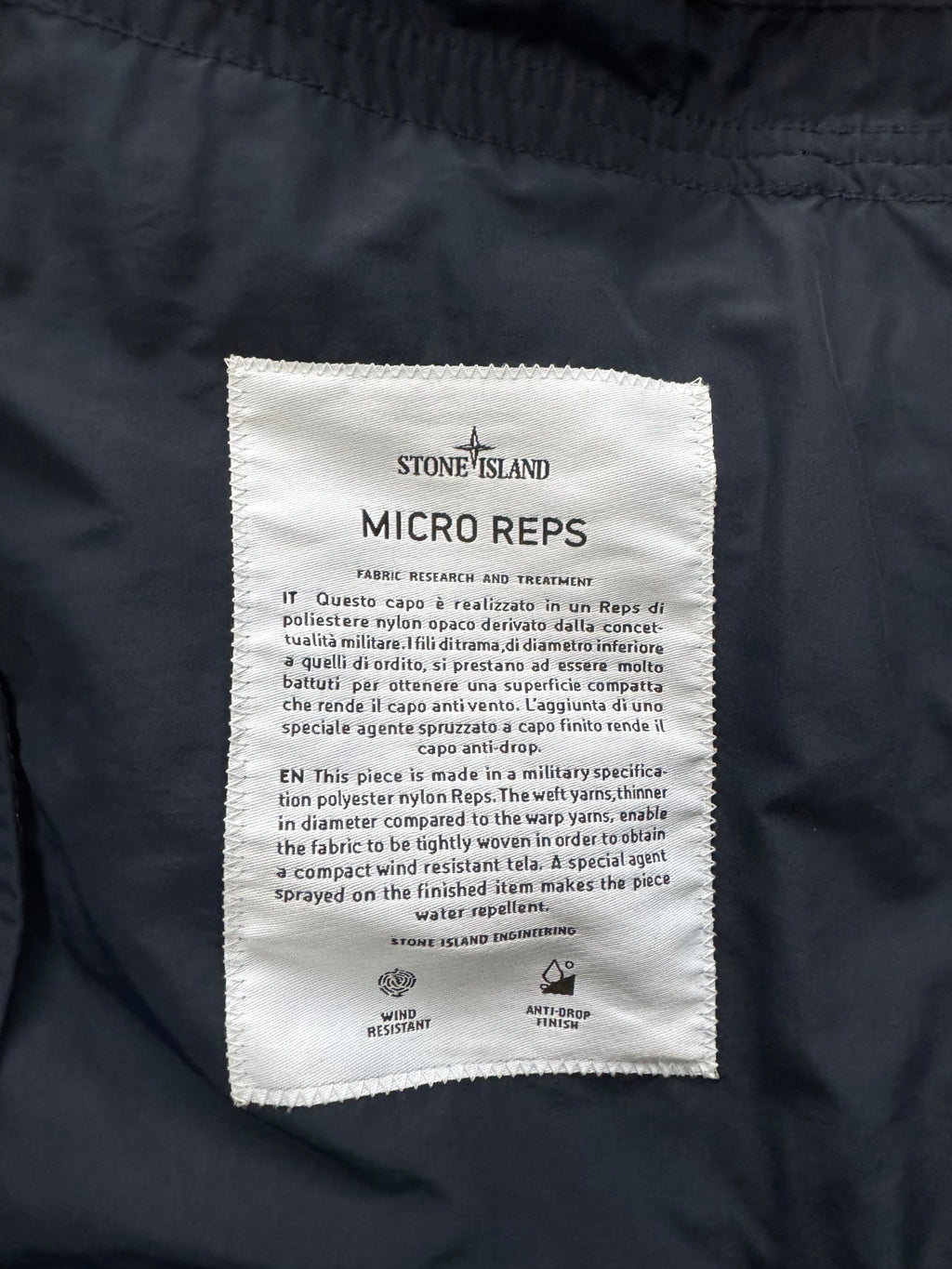 Stone Island Micro Reps Jacket - Medium (Navy)