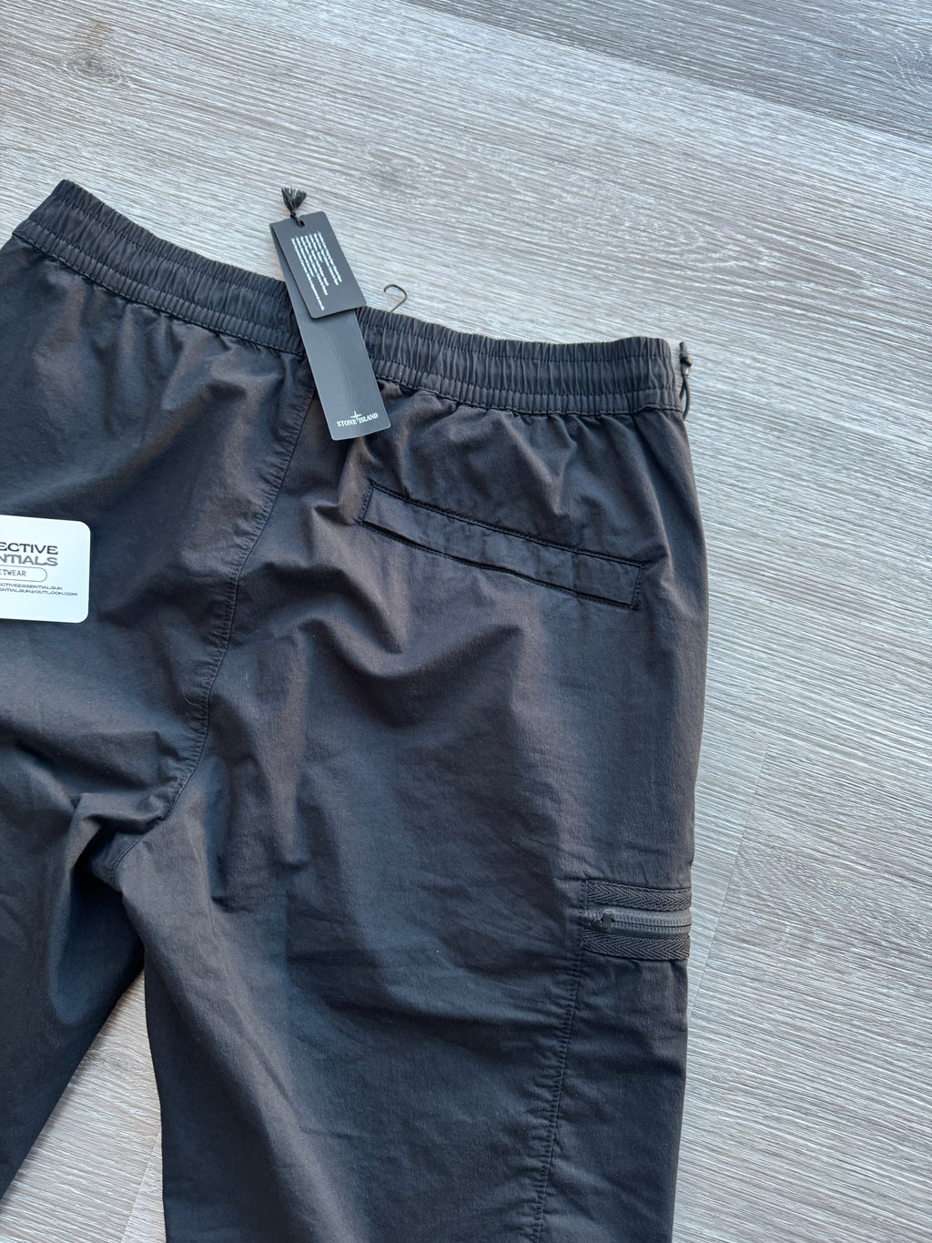 Stone Island Stretch-TC Cargo Trousers - Black