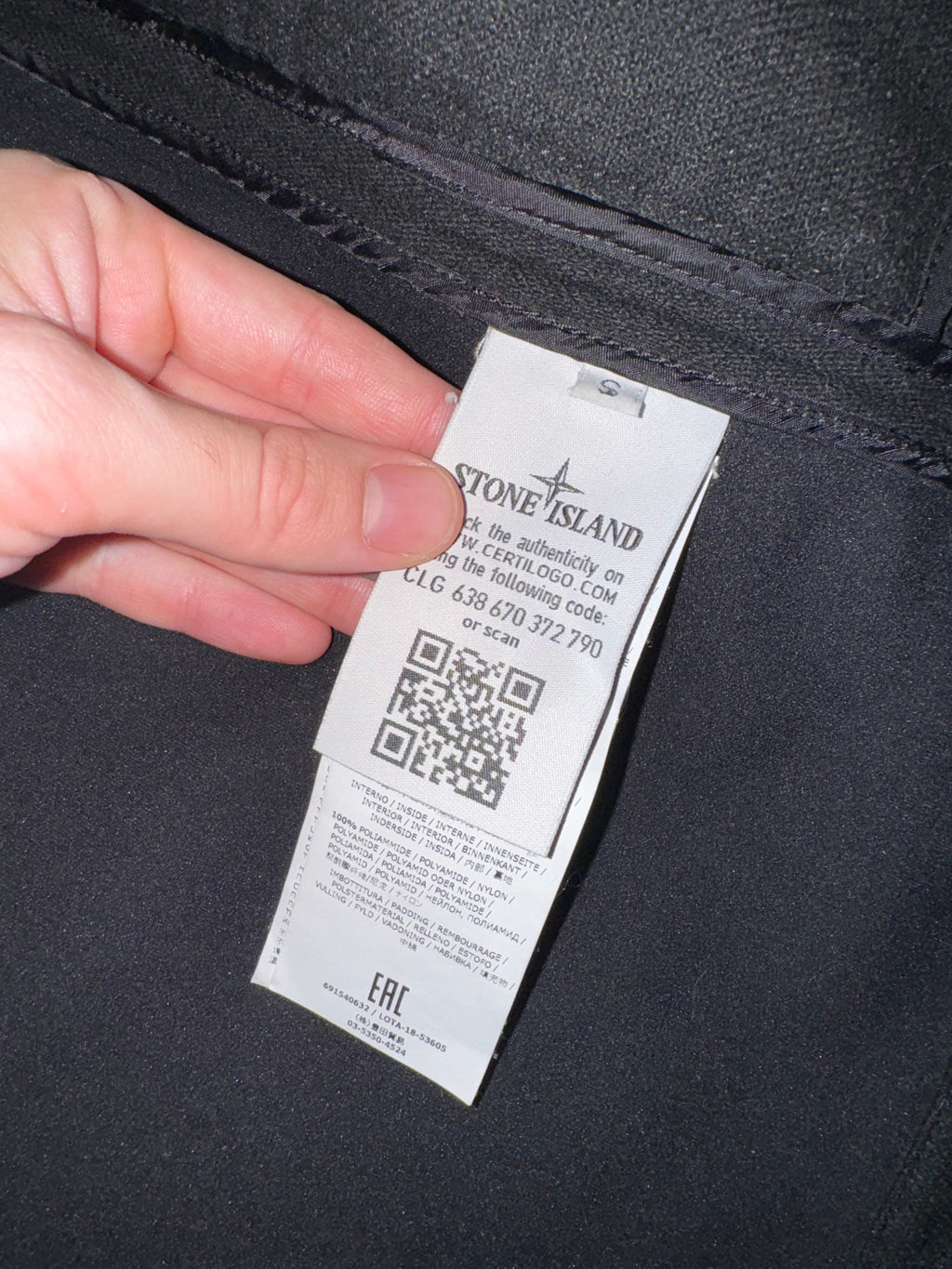 Stone Island Panno-R 4L Stretch Wool Jacket - Small (Black)