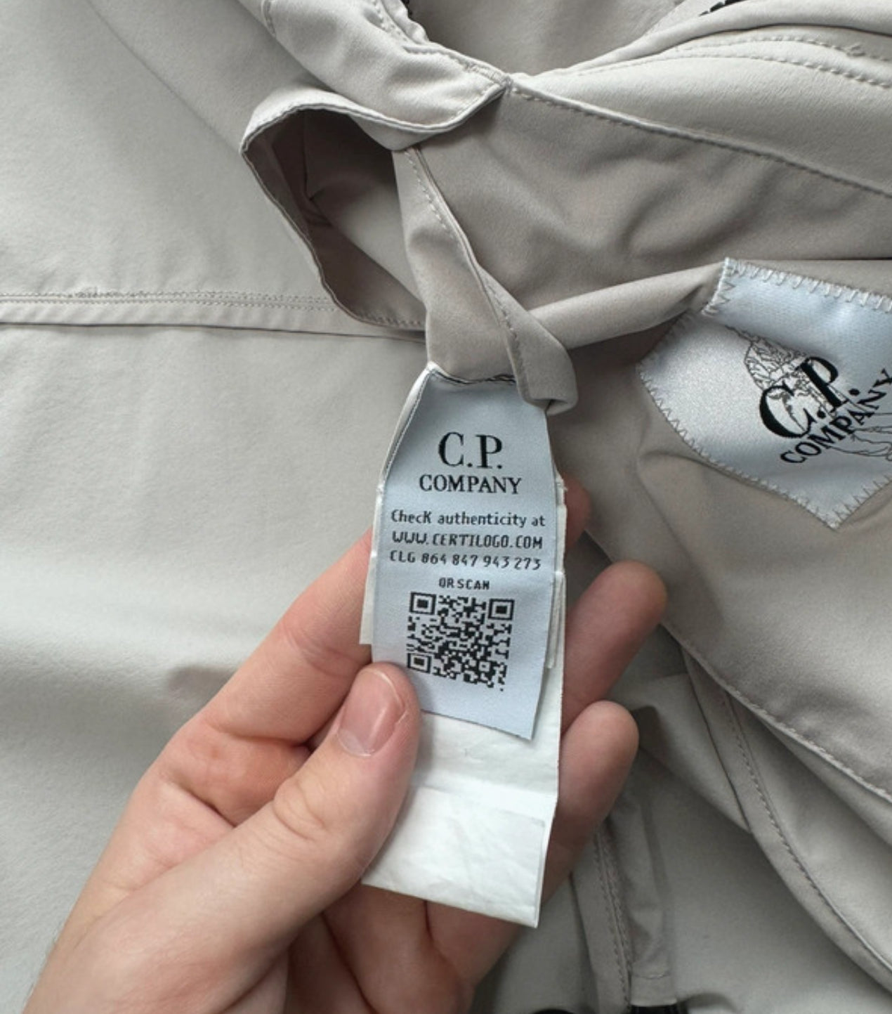 C.P. Company Pro-Tek Jacket - XL (Cream)