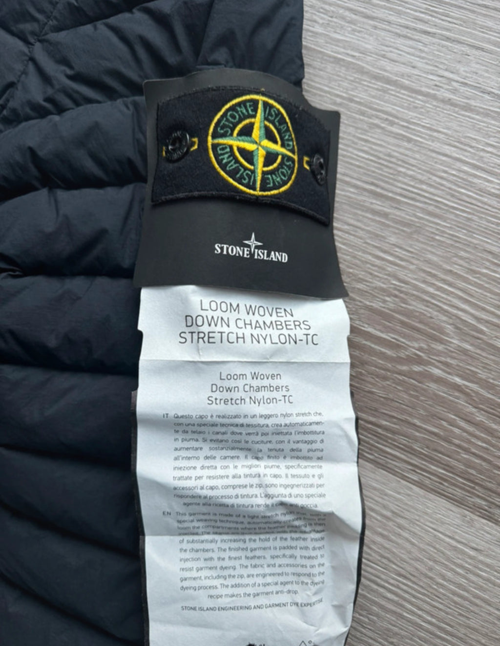 Stone Island Loom Woven Down Chambers Puffer Jacket