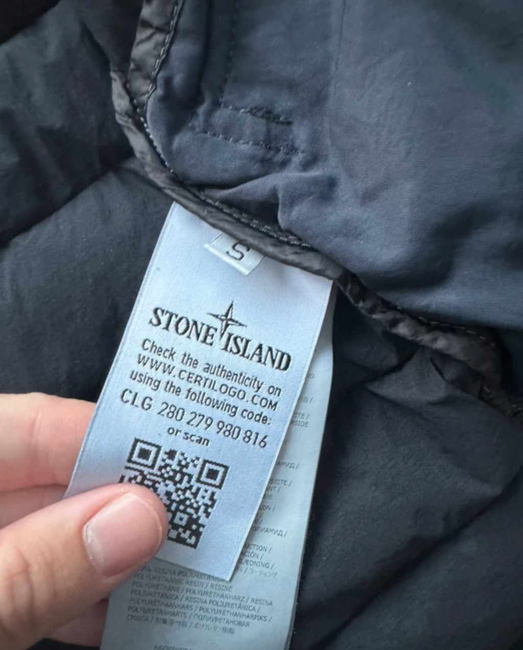 Stone Island Loom Woven Down Chambers Puffer Jacket