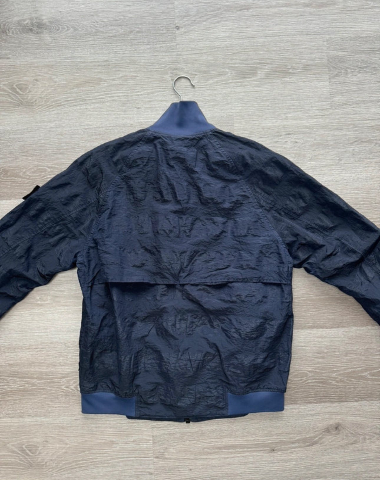 Stone Island Shadow Projects Striped Nylon Metal Jacket - Navy